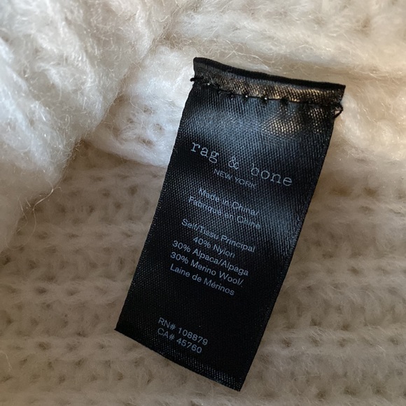 rag & bone Wool Blend Joseph Long Sleeves Sweater - Picture 14 of 15